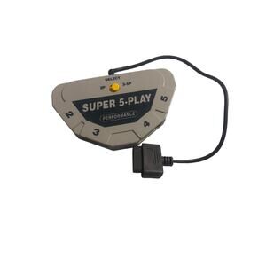 Performance Super Nintendo SNES Super 5-Play Controller Multi-Tap Adapter